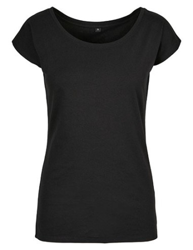 B-BB013-Ladies Wide Neck Tee